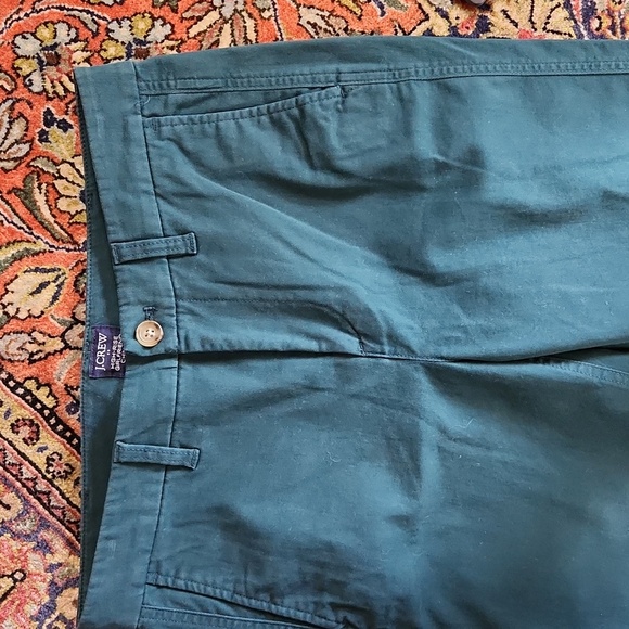 J. Crew High Rise Girlfriend Chino 4 Dark Teal - Picture 2 of 14